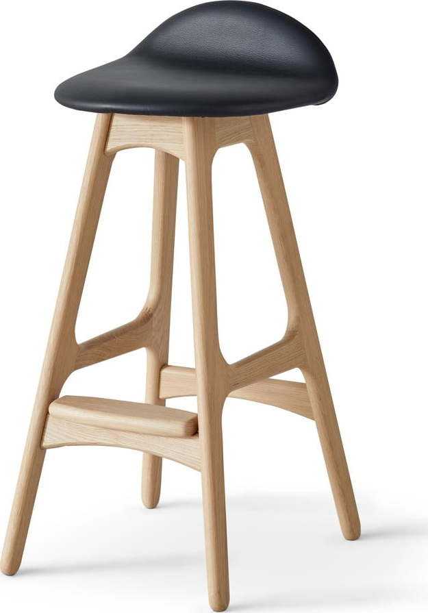 Barová židle s koženým sedákem Findahl by Hammel Buck