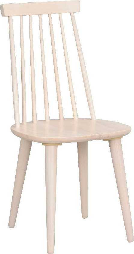 Béžová jídelní židle ze dřeva kaučukovníku Rowico Lotta Rowico