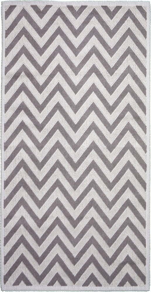 Béžový bavlněný koberec Vitaus Zikzak