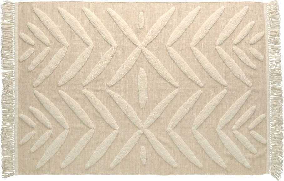 Béžový koberec z vlny Kave Home Dethra