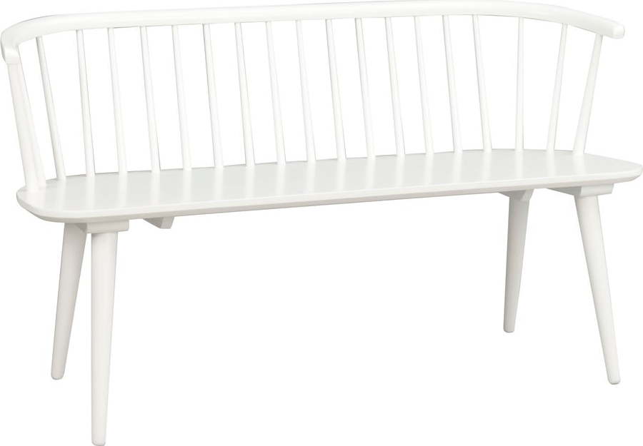 Bílá dřevěná lavice Rowico Carmen Rowico