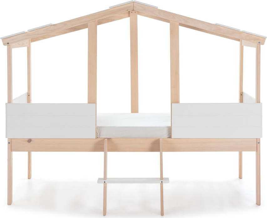 Bílá vyvýšená dětská postel Marckeric Parma