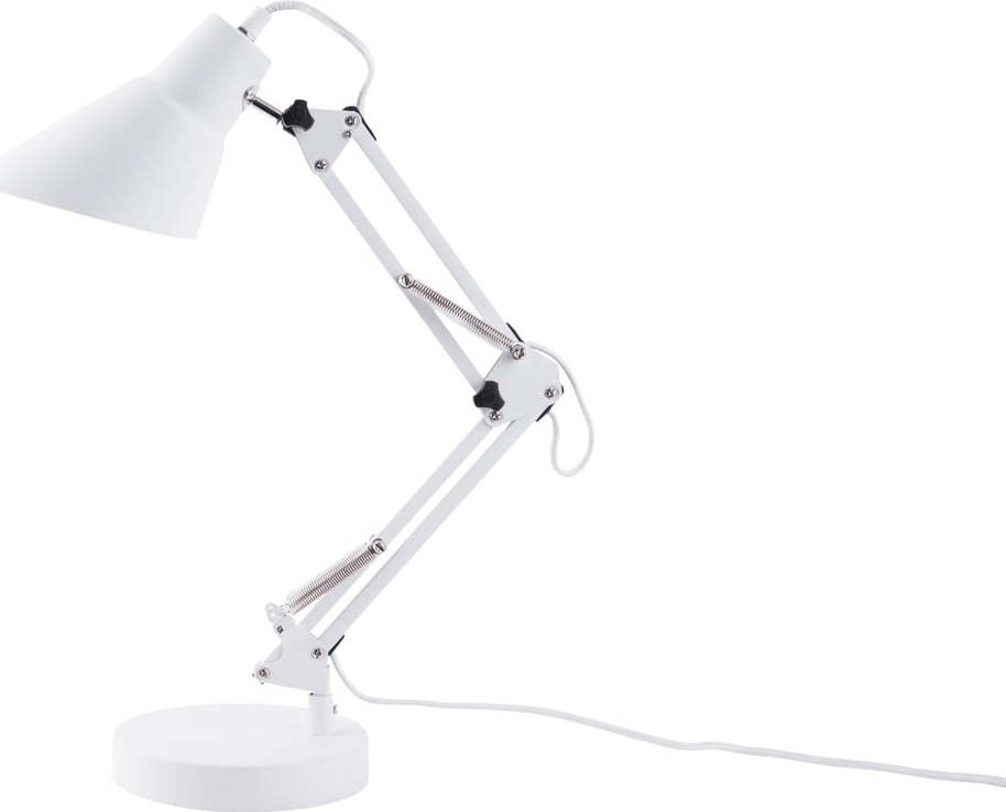 Bílá železná stolní lampa Leitmotiv Fit Leitmotiv