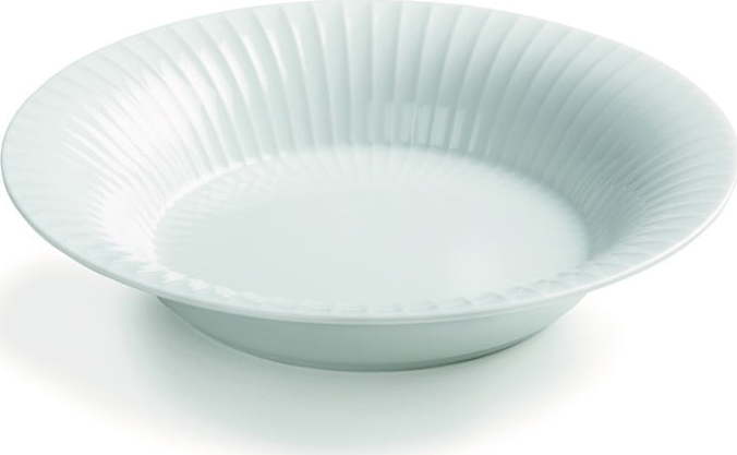 Bílý porcelánový polévkový talíř Kähler Design Hammershoi
