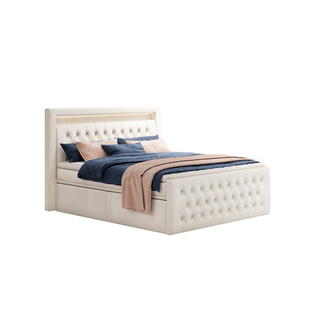 Čalouněná postel CESAR 180x200 cm Béžová KOLA