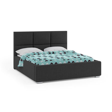 Čalouněná postel NOVATIC 140x200 cm Černá KOLA