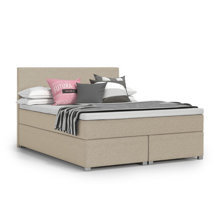 Čalouněná postel VIERA 200x200 cm Béžová KOLA