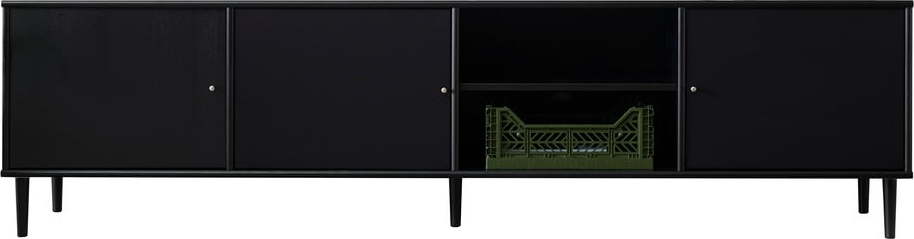 Černá TV komoda s kovovými nohami Mistral 233 Hammel Furniture