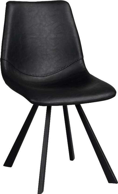 Černá jídelní židle s černými nohami Rowico Alpha Rowico