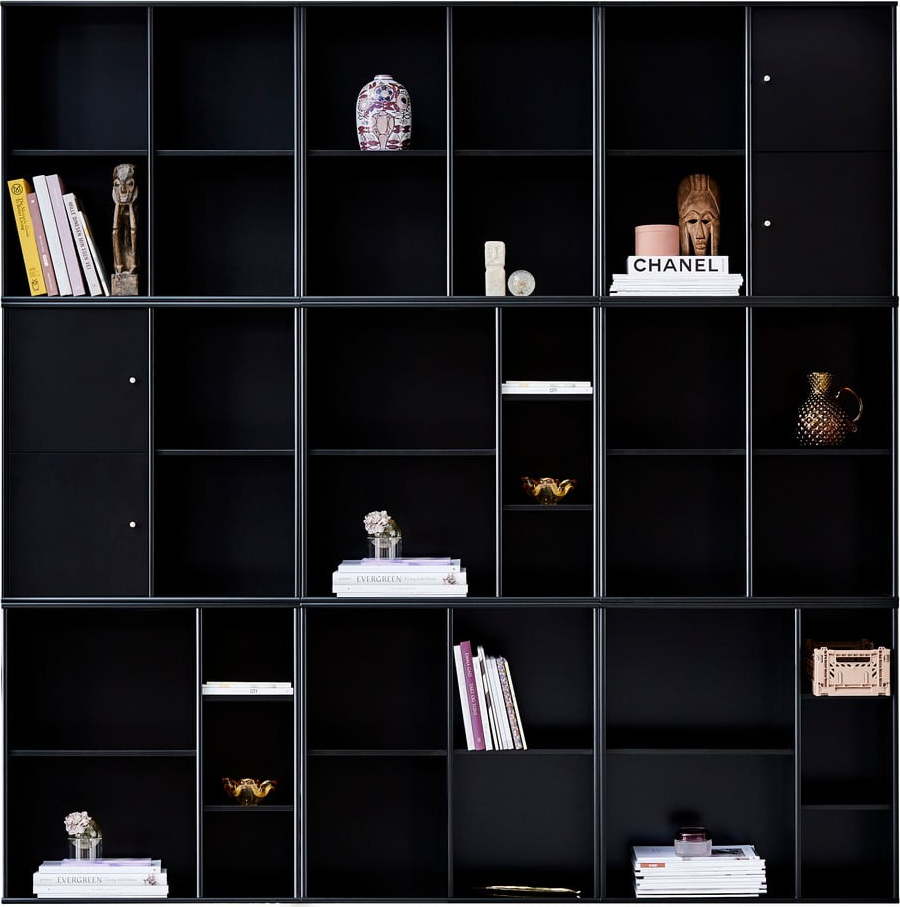 Černá nástěnná knihovna Hammel Mistral Kubus Hammel Furniture