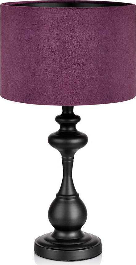 Černo-fialová stolní lampa Markslöjd Connor Markslöjd