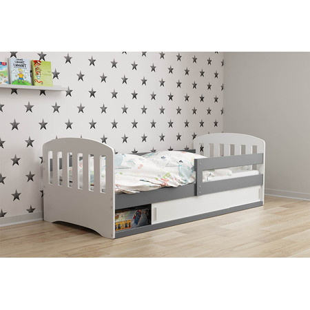 Dětská postel CLASSIC 1 160x80 cm Bílá Bílá BMS