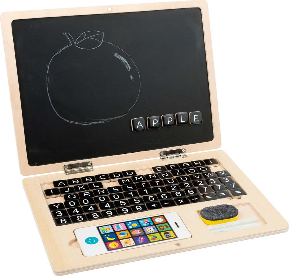 Dřevěný dětský laptop s magnetickou plochou Legler Legler