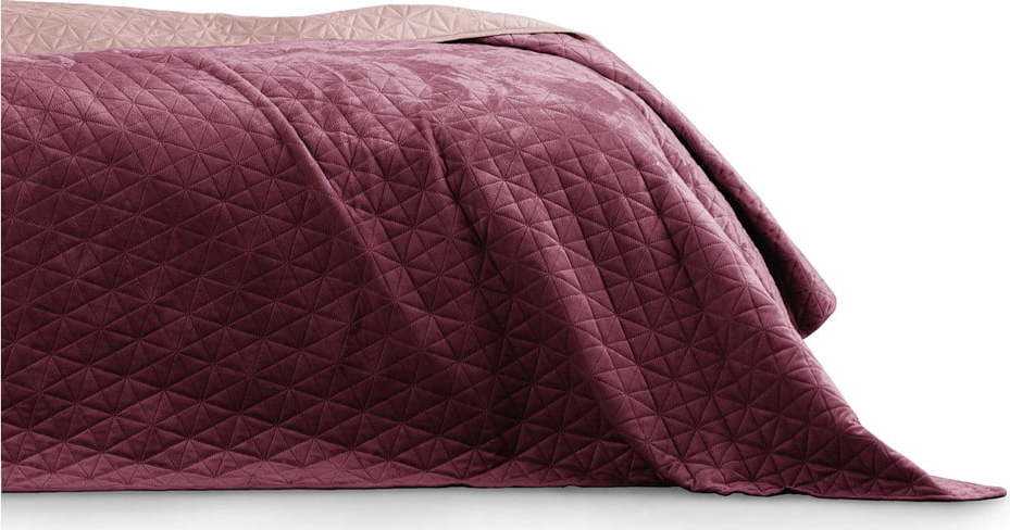 Fialovo-růžový přehoz přes postel AmeliaHome Laila Mauve