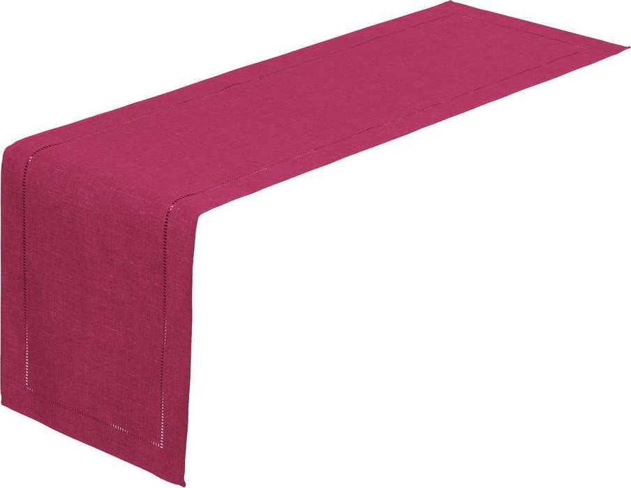 Fuchsiově růžový běhoun na stůl Unimasa