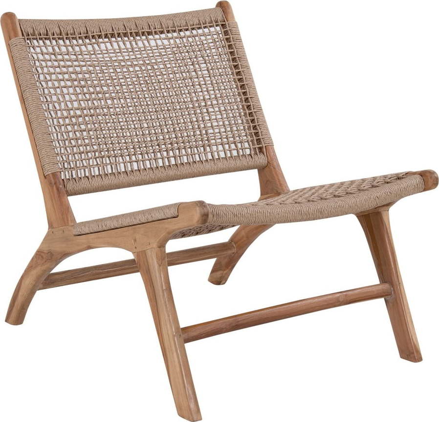 Hnědá zahradní židle z teakového dřeva Bonami Essentials Derby Bonami Essentials