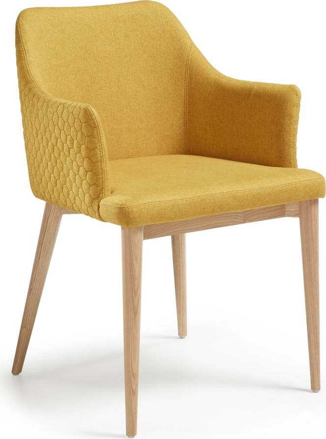 Hořčicově žlutá jídelní židle Kave Home Danai Kave Home