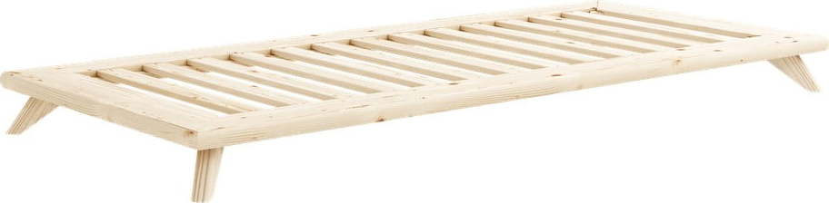 Jednolůžková postel z masivního borovicového dřeva Karup Design Senza