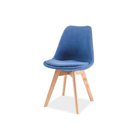 Jídelní židle DIOR dub/modrá SIGNAL