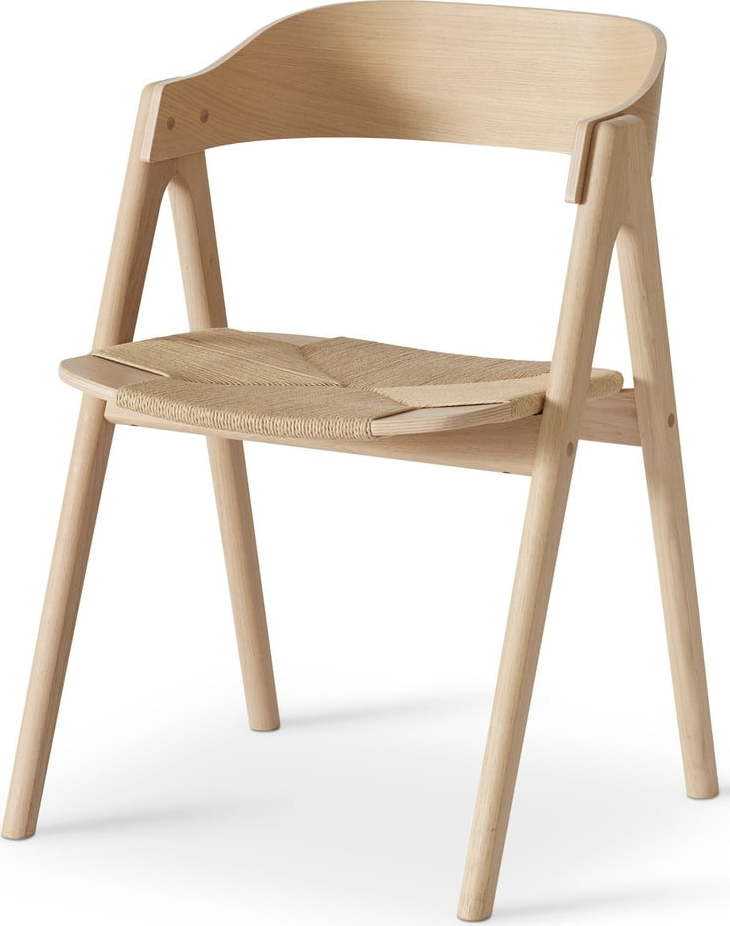Jídelní židle z bukového dřeva s ratanovým sedákem Findahl by Hammel Mette Hammel Furniture