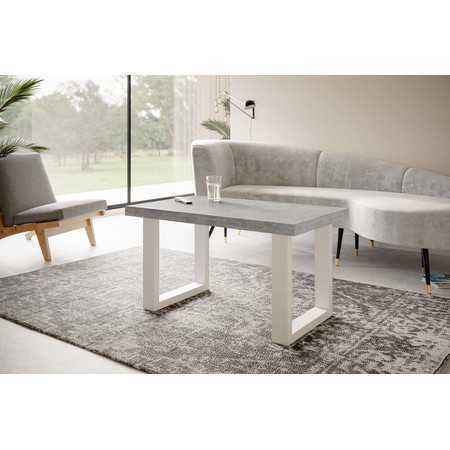Konferenční stolek LOFT PROSTA 120x70 cm Bílá Šedá Alpimeble