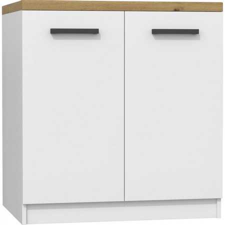 Kuchyňská skříňka s pracovní plochou 80 cm - bílá/dub artisan TOP Nábytek