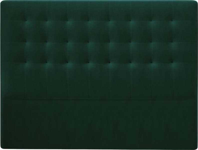 Lahvově zelené čelo postele se sametovým potahem Windsor & Co Sofas Athena