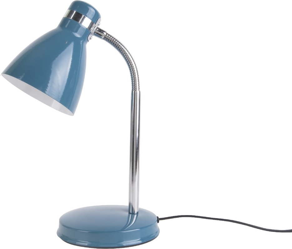 Modrá stolní lampa Leitmotiv Study Blue Leitmotiv