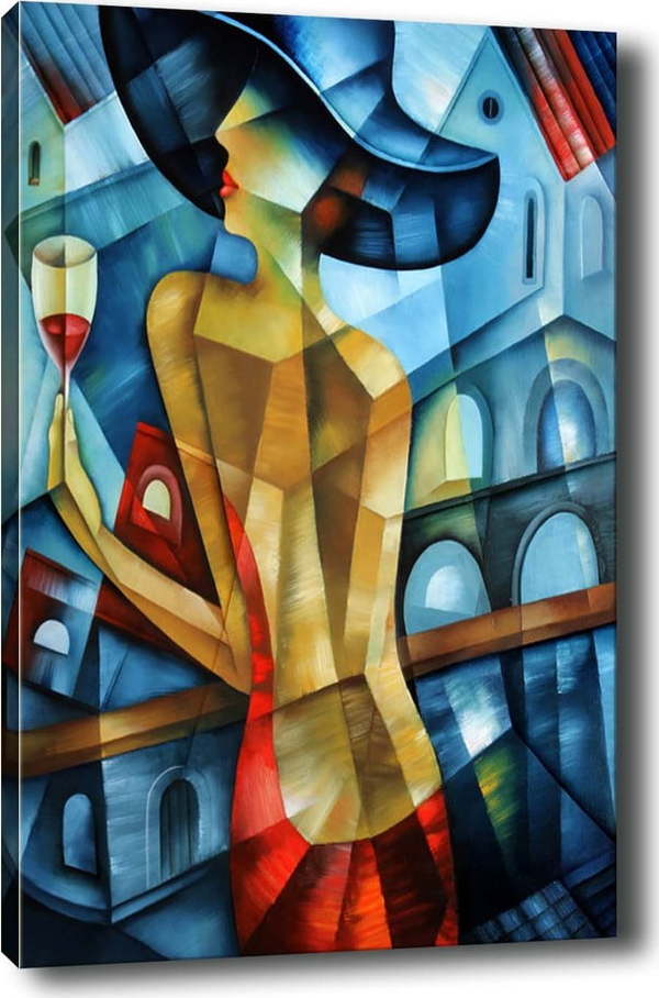 Obraz Tablo Center Cubistic Lady