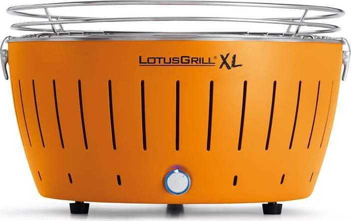 Oranžový bezkouřový gril LotusGrill XL LotusGrill