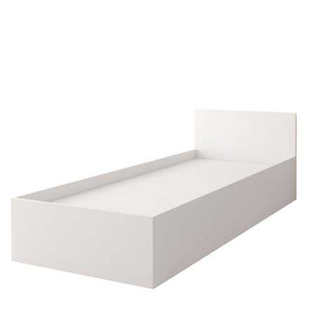Postel bez matrace s úložným prostorem Smyk - bílá ID NÁBYTEK