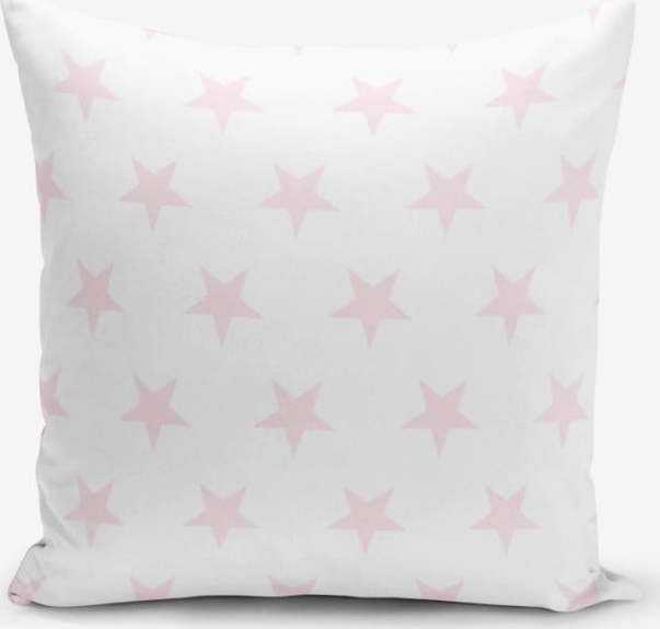 Povlak na polštář s příměsí bavlny Minimalist Cushion Covers Powder Colour Star Modern