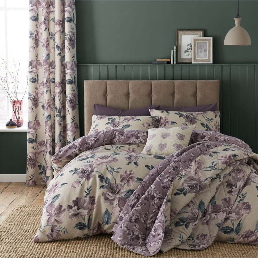 Prošívaný přehoz přes postel Catherine Lansfield Painted Floral