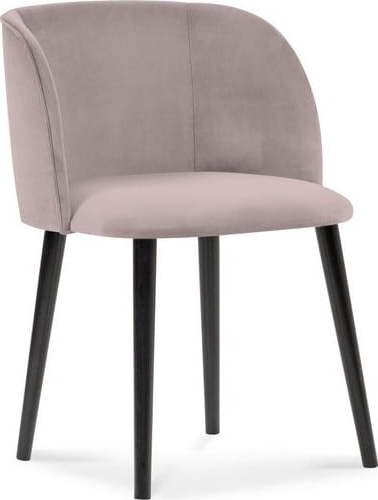 Půdrově růžová jídelní židle se sametovým potahem Windsor & Co Sofas Aurora Windsor & Co Sofas