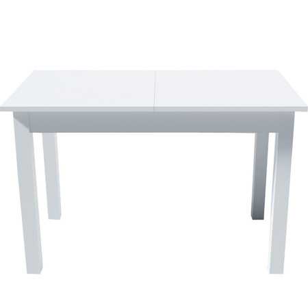Rozkládací jídelni stůl KEVIN 120 cm - bílá TOP Nábytek