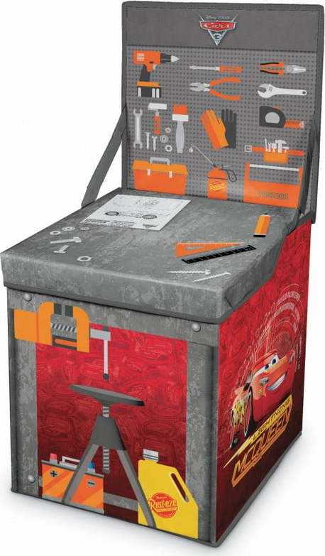 Rozkládací úložný box s hracím stolkem Domopak Cars Domopak