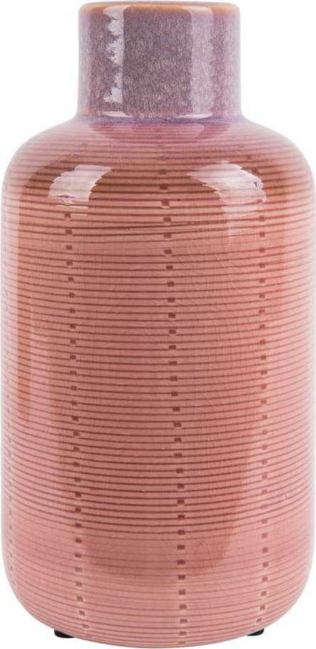 Růžová keramická váza PT LIVING Bottle