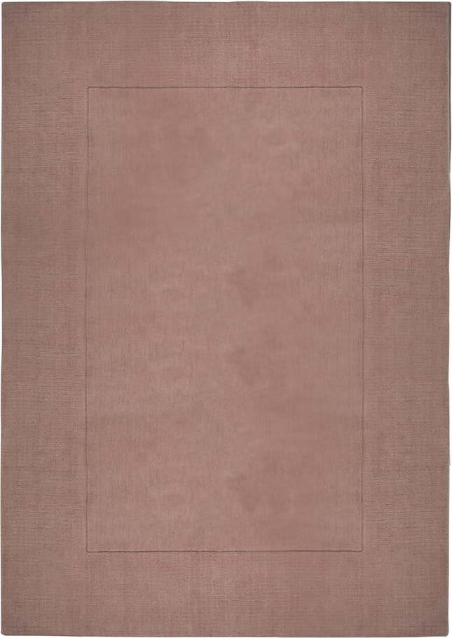 Růžový vlněný koberec Flair Rugs Siena