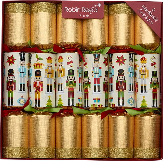 Sada 6 vánočních crackerů Robin Reed Traditional Nutcracker Robin Reed