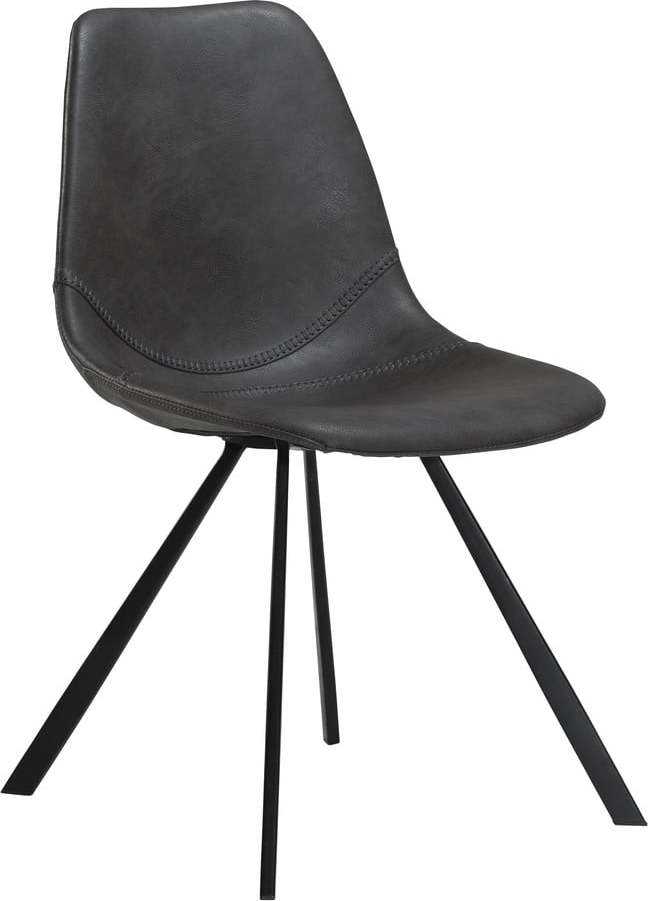 Šedá jídelní židle z imitace kůže DAN–FORM Denmark Pitch ​​​​​DAN-FORM Denmark
