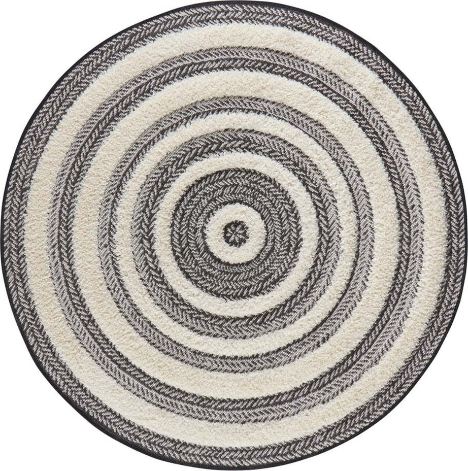 Šedo-bílý koberec Mint Rugs Handira Circle