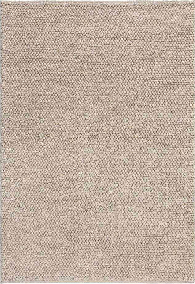 Svěle šedý vlněný koberec Flair Rugs Minerals