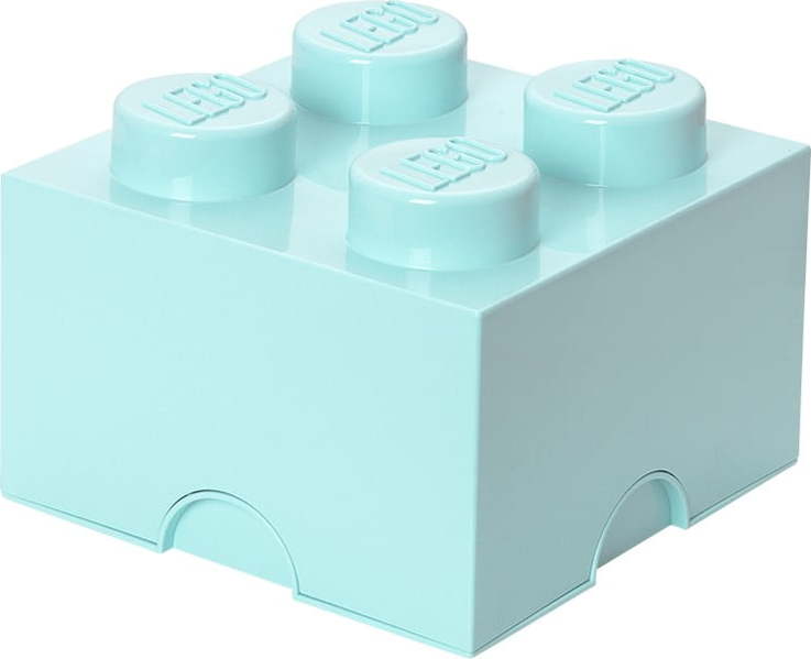 Světle modrý úložný box čtverec LEGO® LEGO