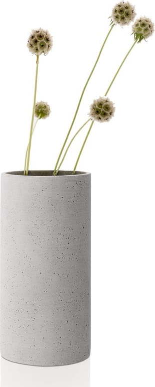 Světle šedá váza Blomus Bouquet