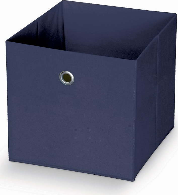 Tmavě modrý úložný box Domopak Stone