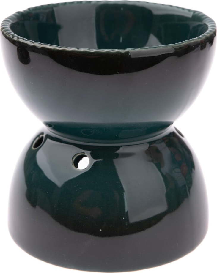 Tmavě zelená keramická aromalampa Dakls