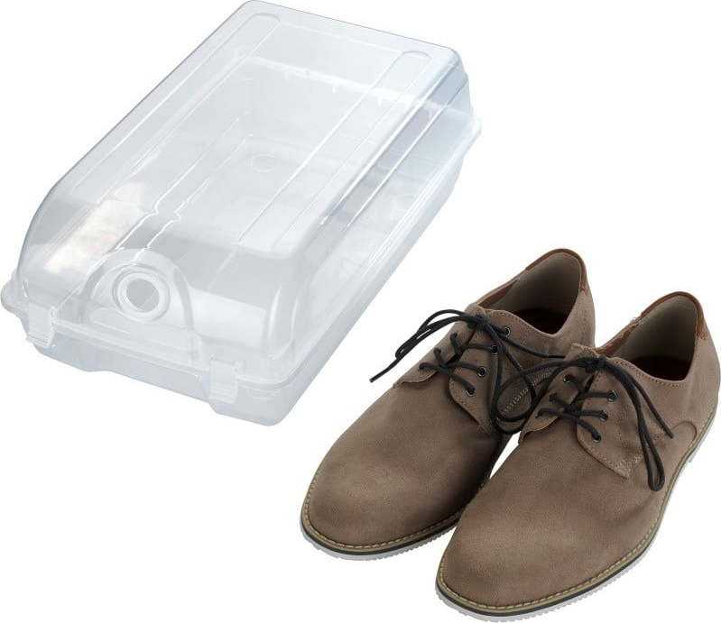 Transparentní úložný box na boty Wenko Smart