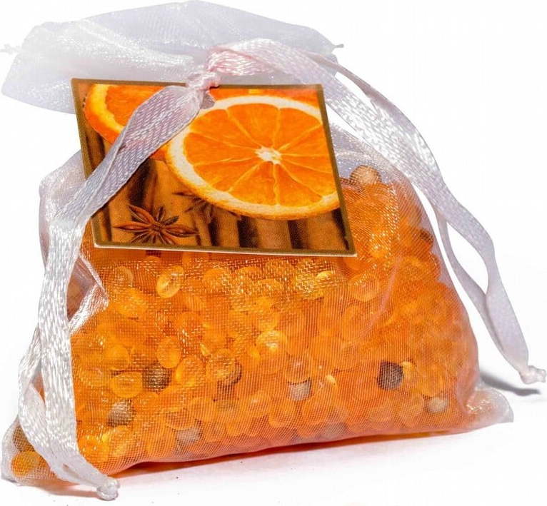 Vonný sáček z organzy s vůní pomeranče a skořice Boles d´olor Organza Naranja y Canela Boles d´olor