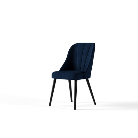 Židle Skandinavská Černá Modrá Alpimeble