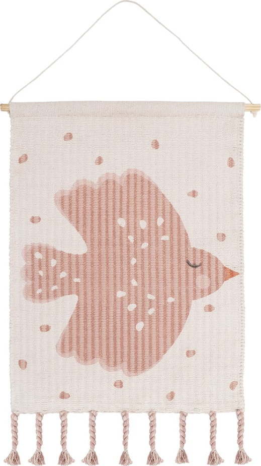Béžový dětský koberec 50x45 cm Sweet Birdy - Nattiot Nattiot